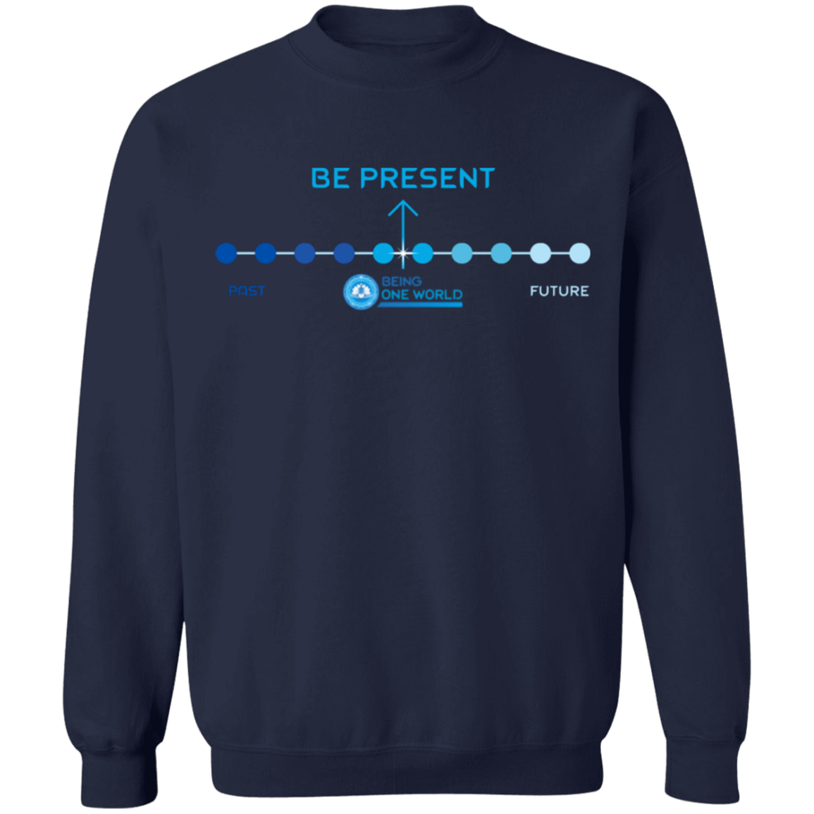 BE PRESENT -  Crewneck Pullover Sweatshirt