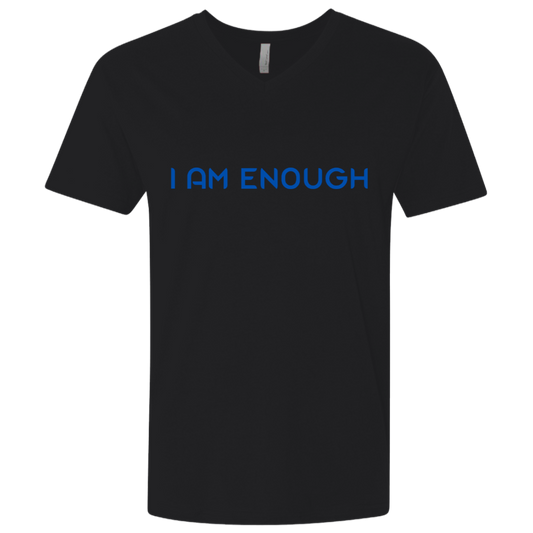 I Am Enough - Men's Premium Fitted SS V-Neck