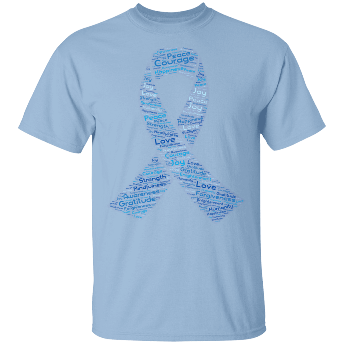 Word Art Ribbon - Youth 5.3 oz 100% Cotton T-Shirt