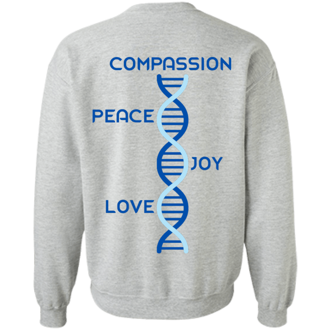 DNA -V-Crewneck Pullover Sweatshirt