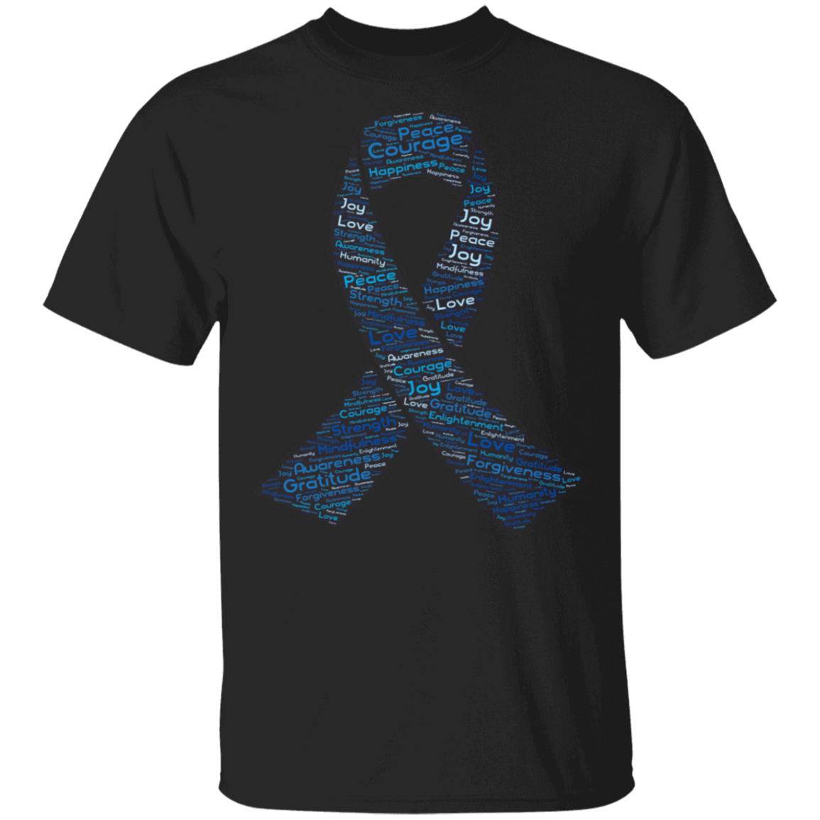 Word Art Ribbon - Youth 5.3 oz 100% Cotton T-Shirt