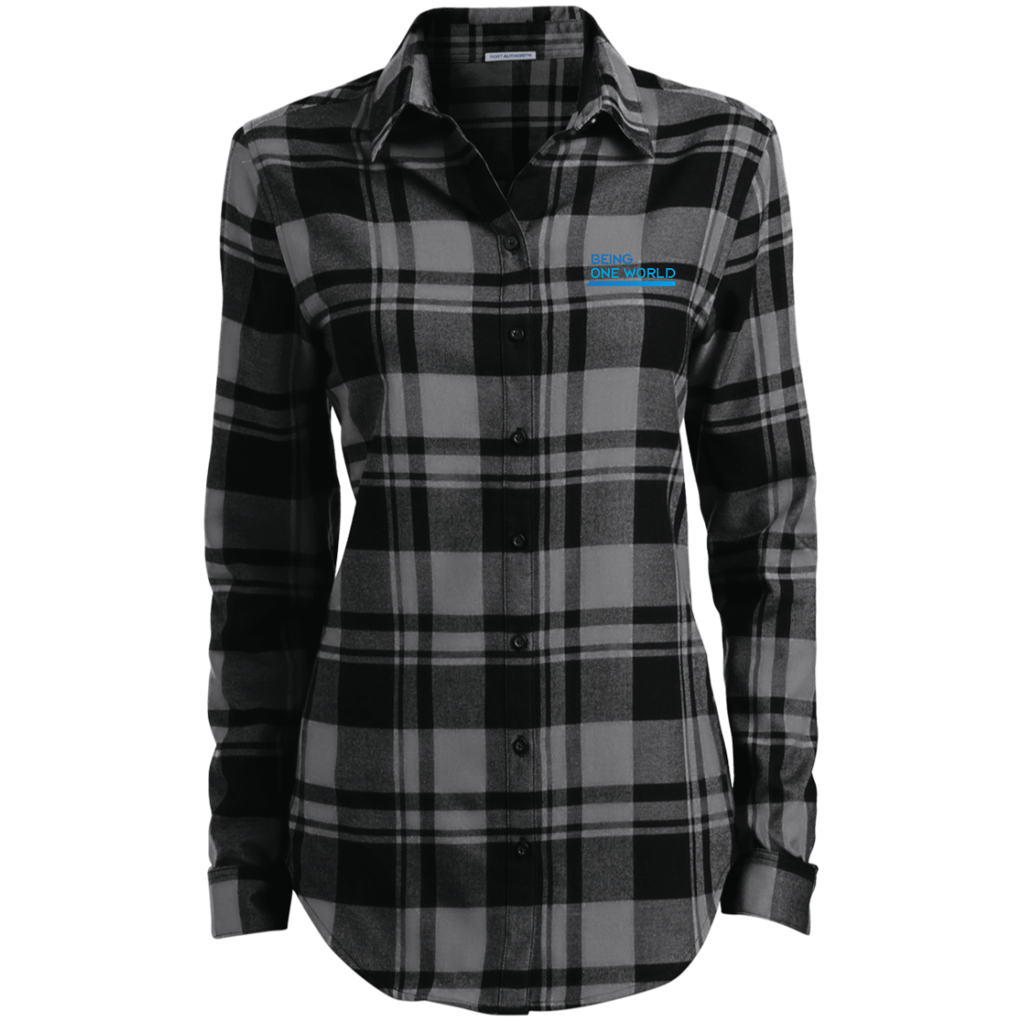 Ladies' Plaid Flannel Tunic w/logo