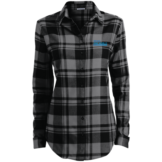 Ladies' Plaid Flannel Tunic w/logo