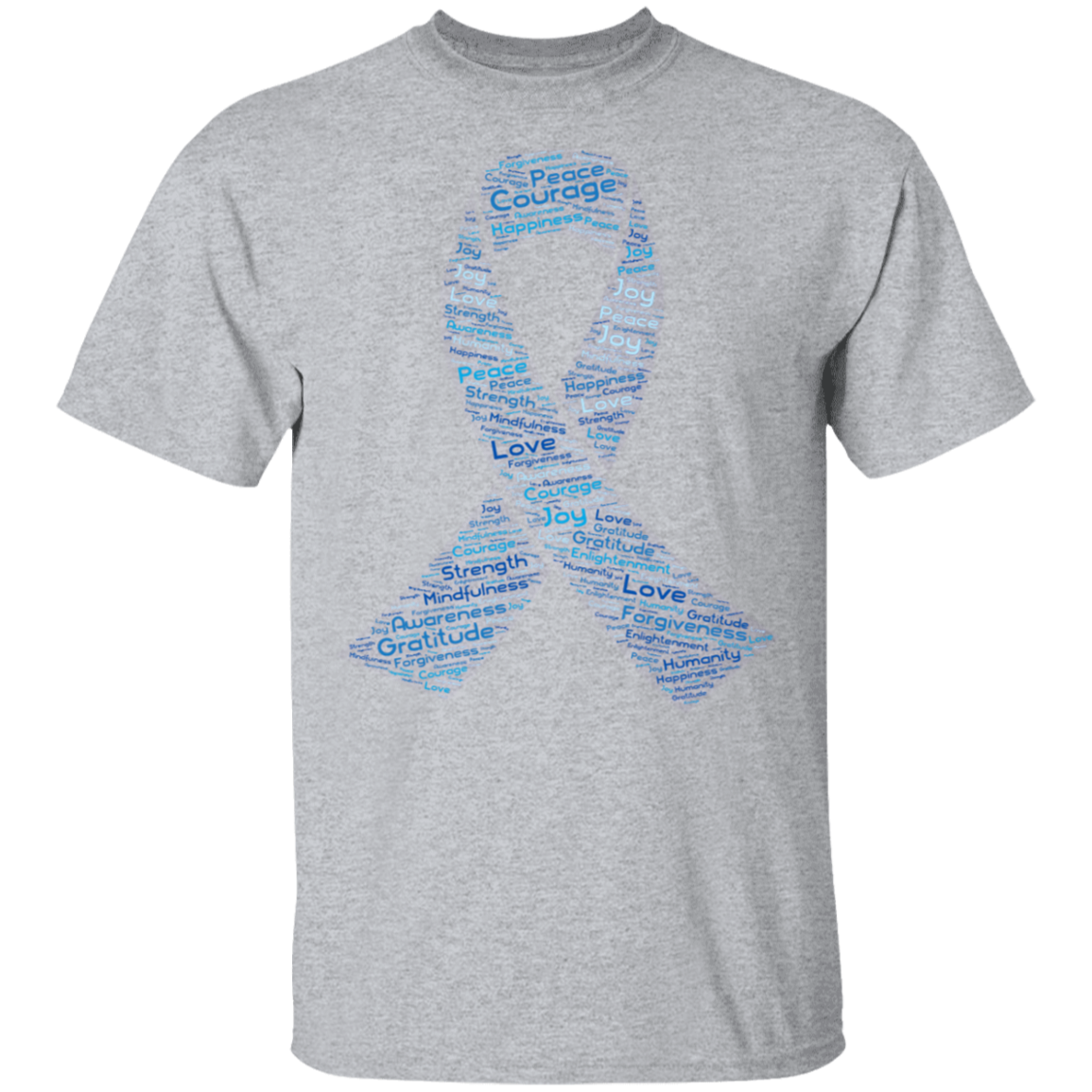 Word Art Ribbon - Youth 5.3 oz 100% Cotton T-Shirt