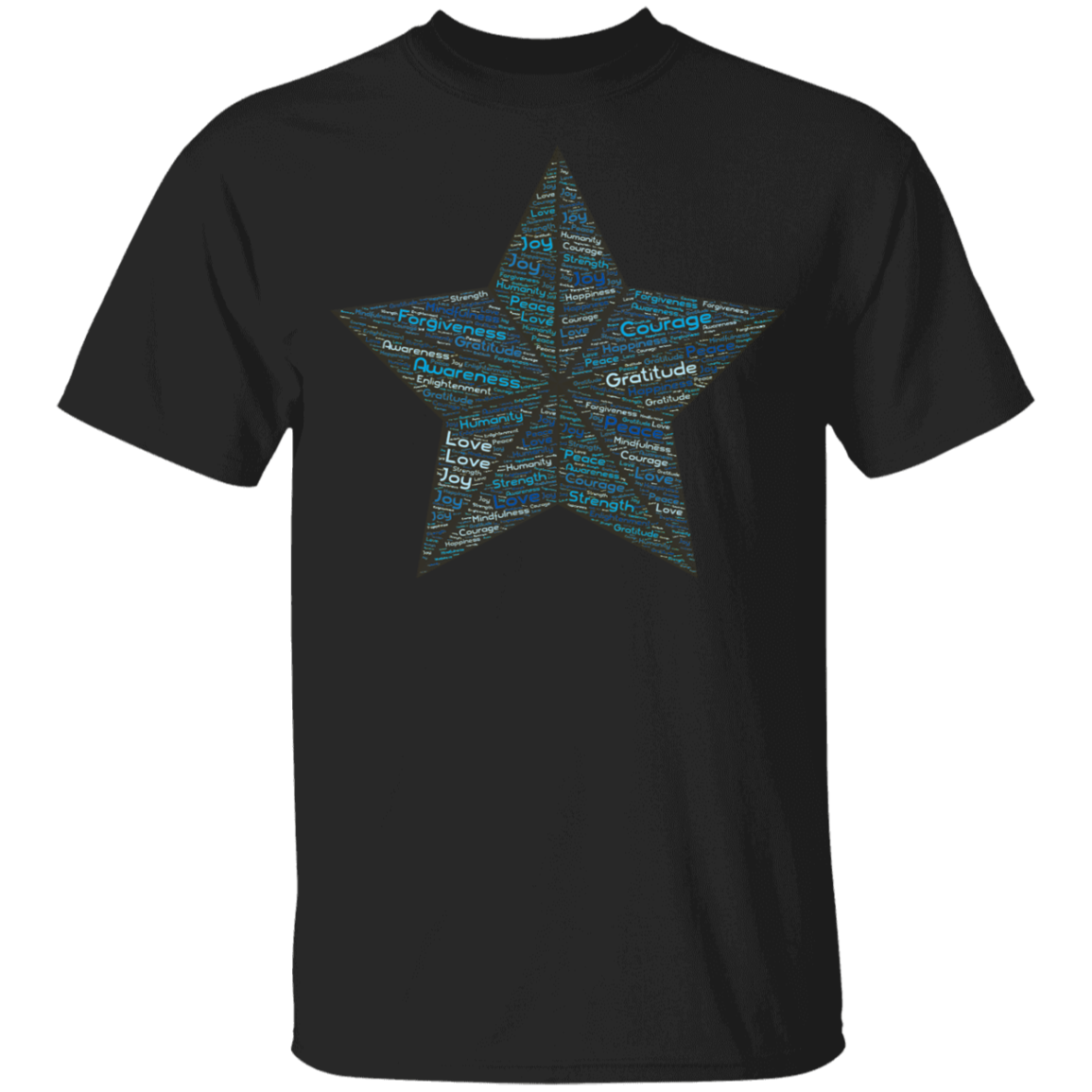 Word Art Star - Youth 5.3 oz 100% Cotton T-Shirt