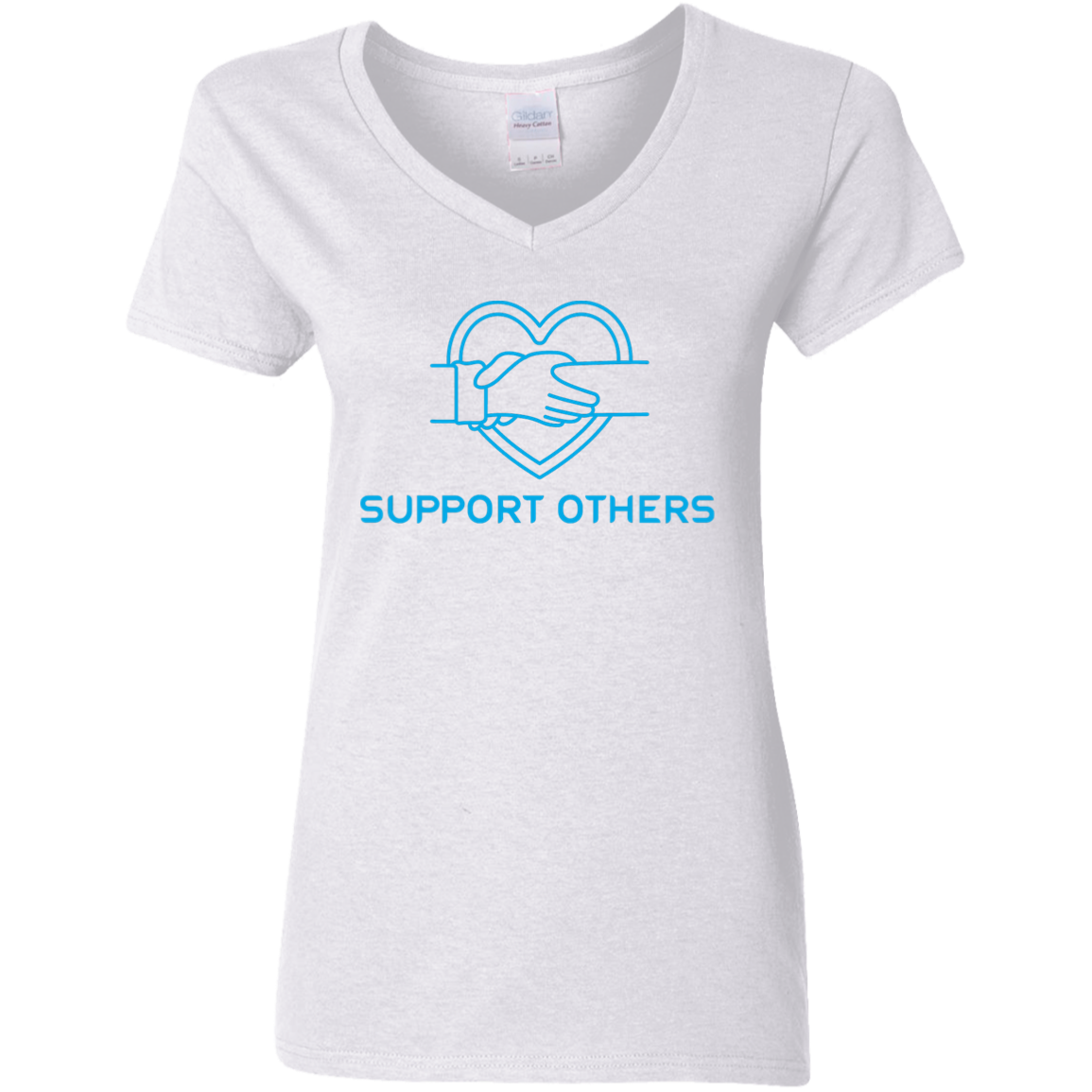 Support Others - Ladies' 5.3 oz. V-Neck T-Shirt