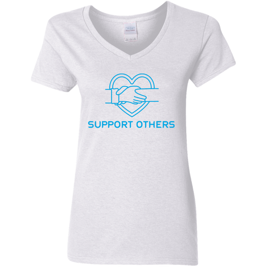 Support Others - Ladies' 5.3 oz. V-Neck T-Shirt