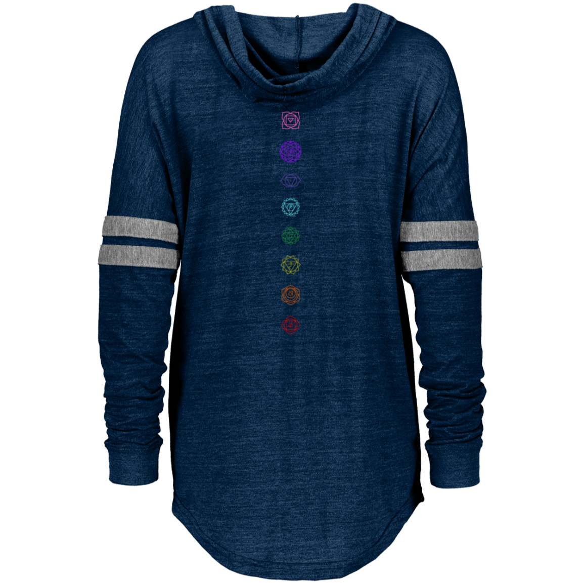 Chakras - Ladies Hooded Low Key Pullover