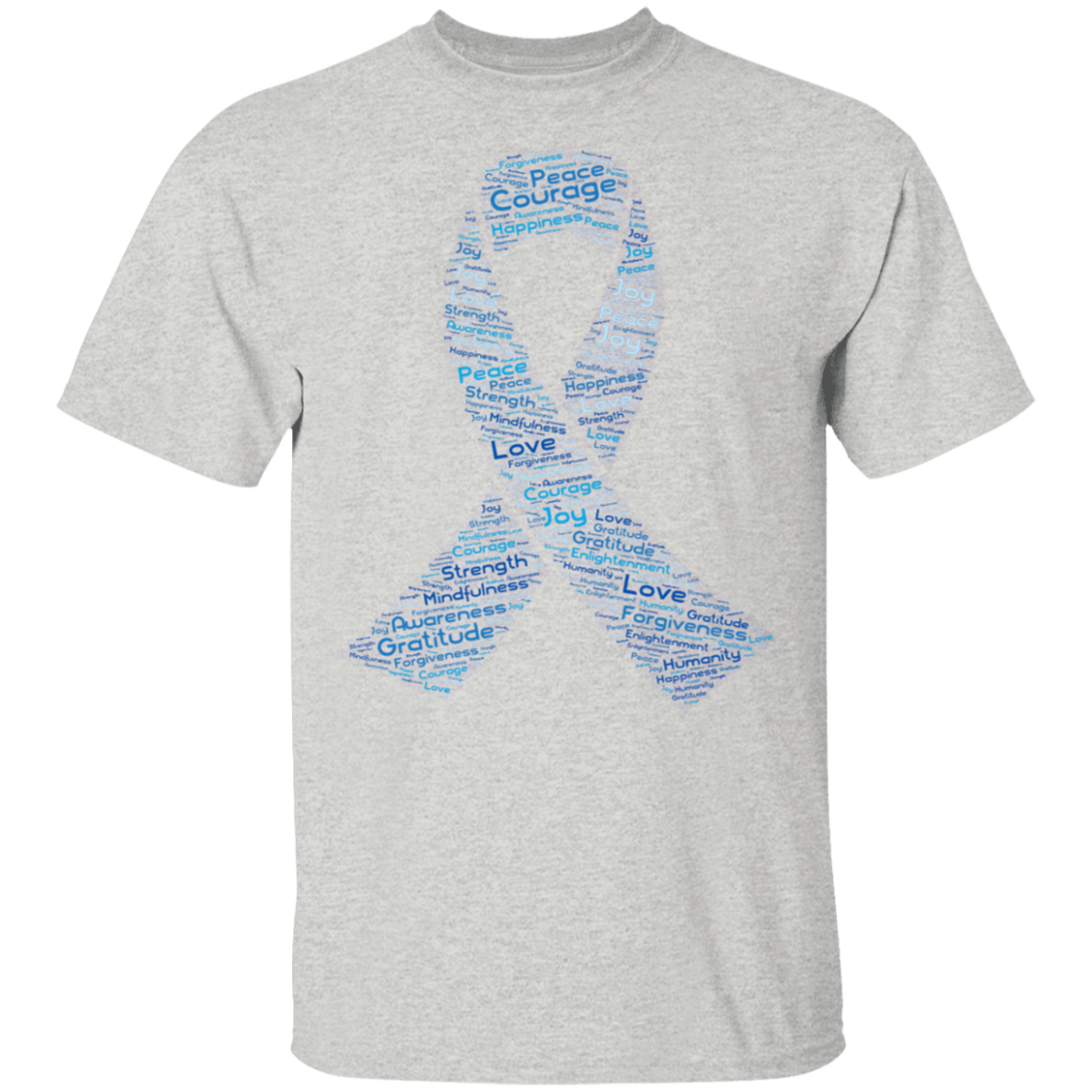 Word Art Ribbon - Youth 5.3 oz 100% Cotton T-Shirt