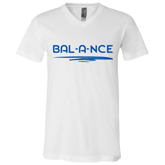 BAL-A-NCE -Unisex Jersey SS V-Neck T-Shirt