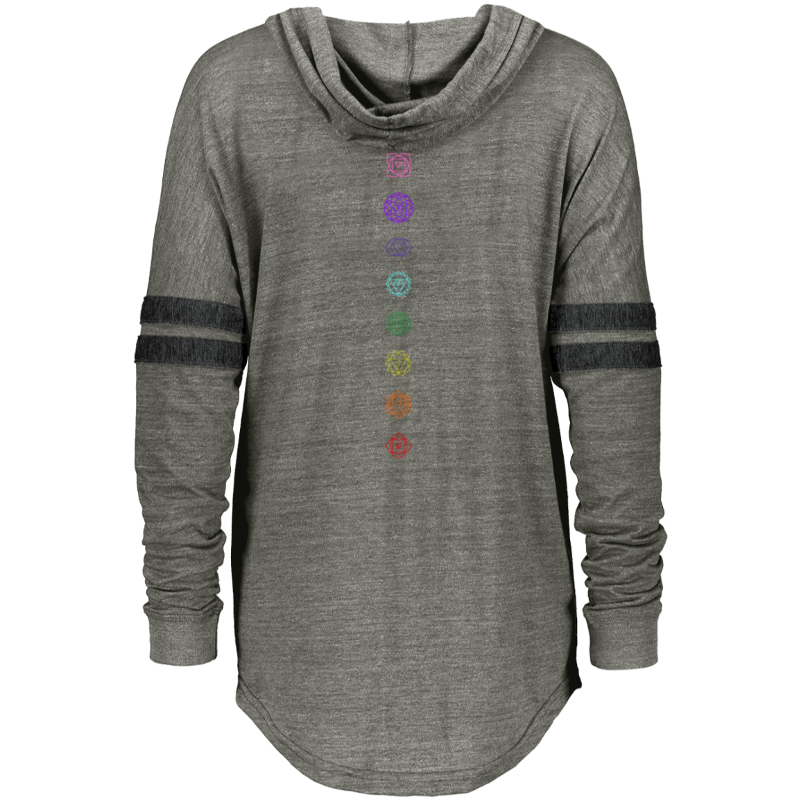 Chakras - Ladies Hooded Low Key Pullover