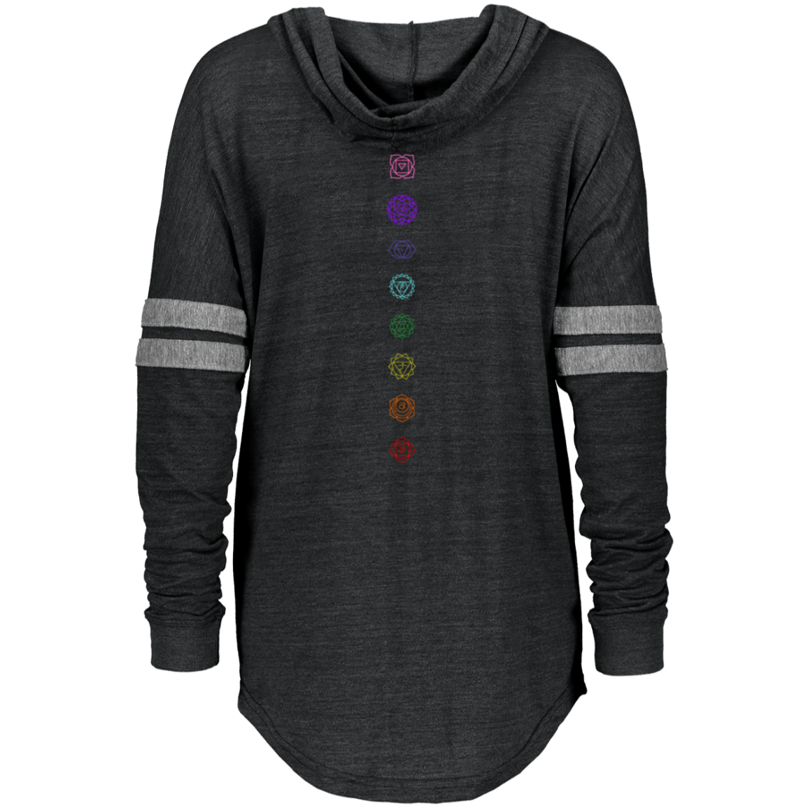 Chakras - Ladies Hooded Low Key Pullover