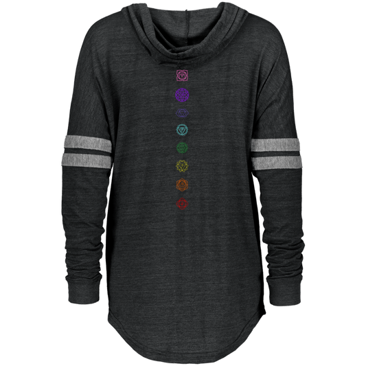 Chakras - Ladies Hooded Low Key Pullover