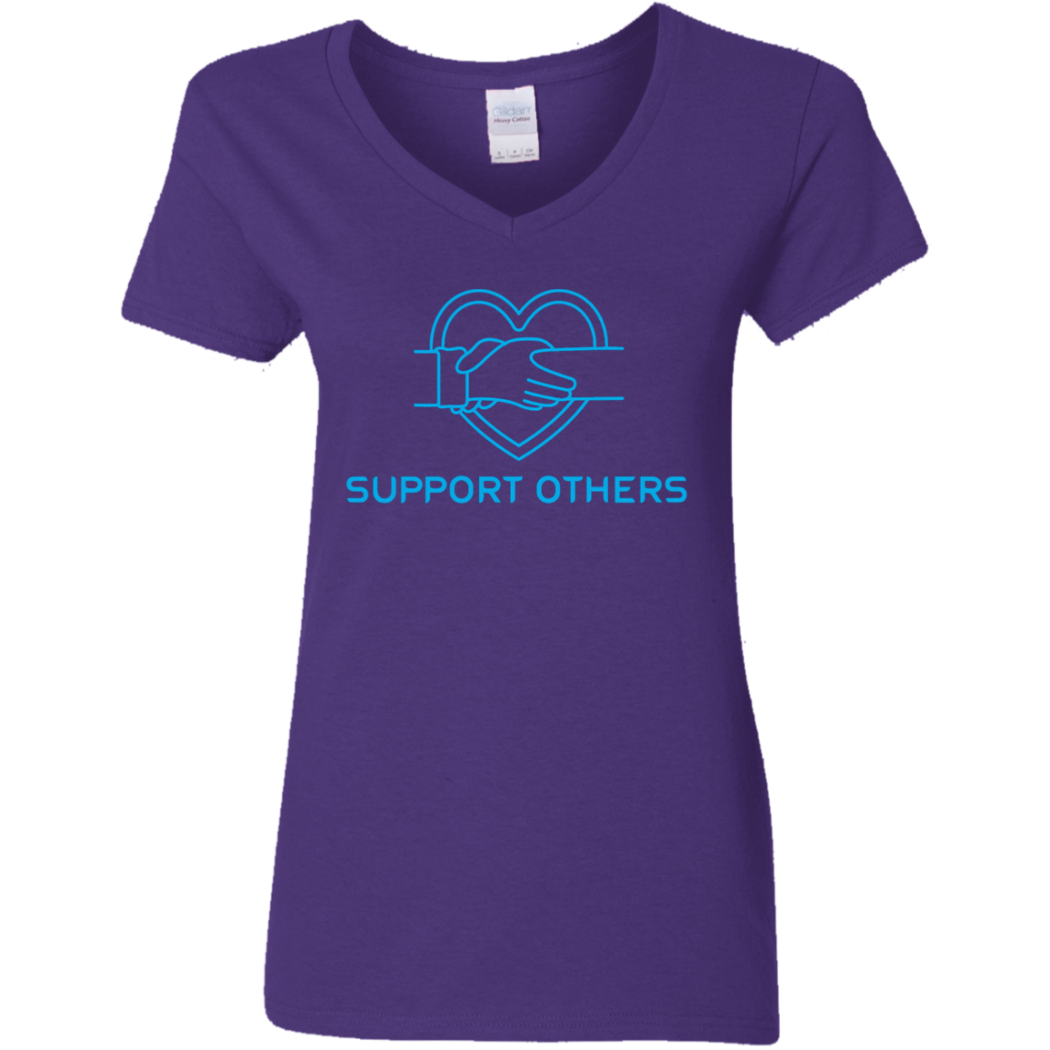 Support Others - Ladies' 5.3 oz. V-Neck T-Shirt