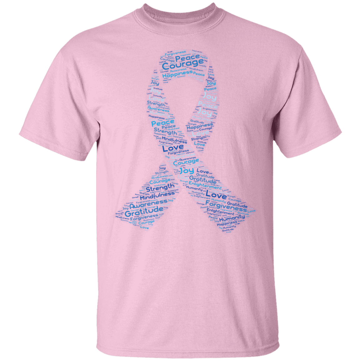 Word Art Ribbon - Youth 5.3 oz 100% Cotton T-Shirt