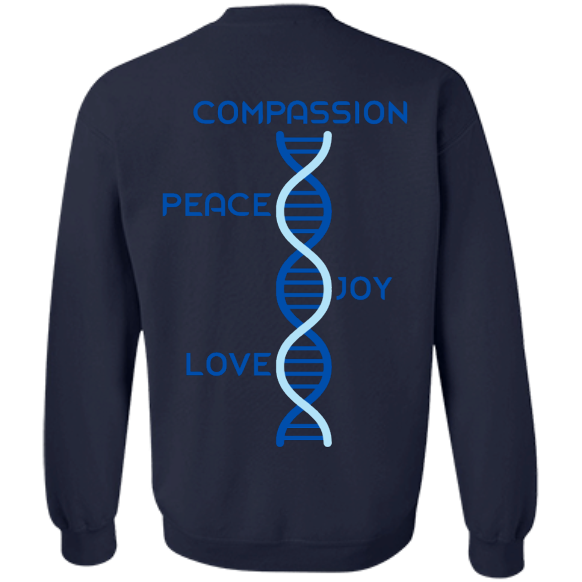 DNA -V-Crewneck Pullover Sweatshirt