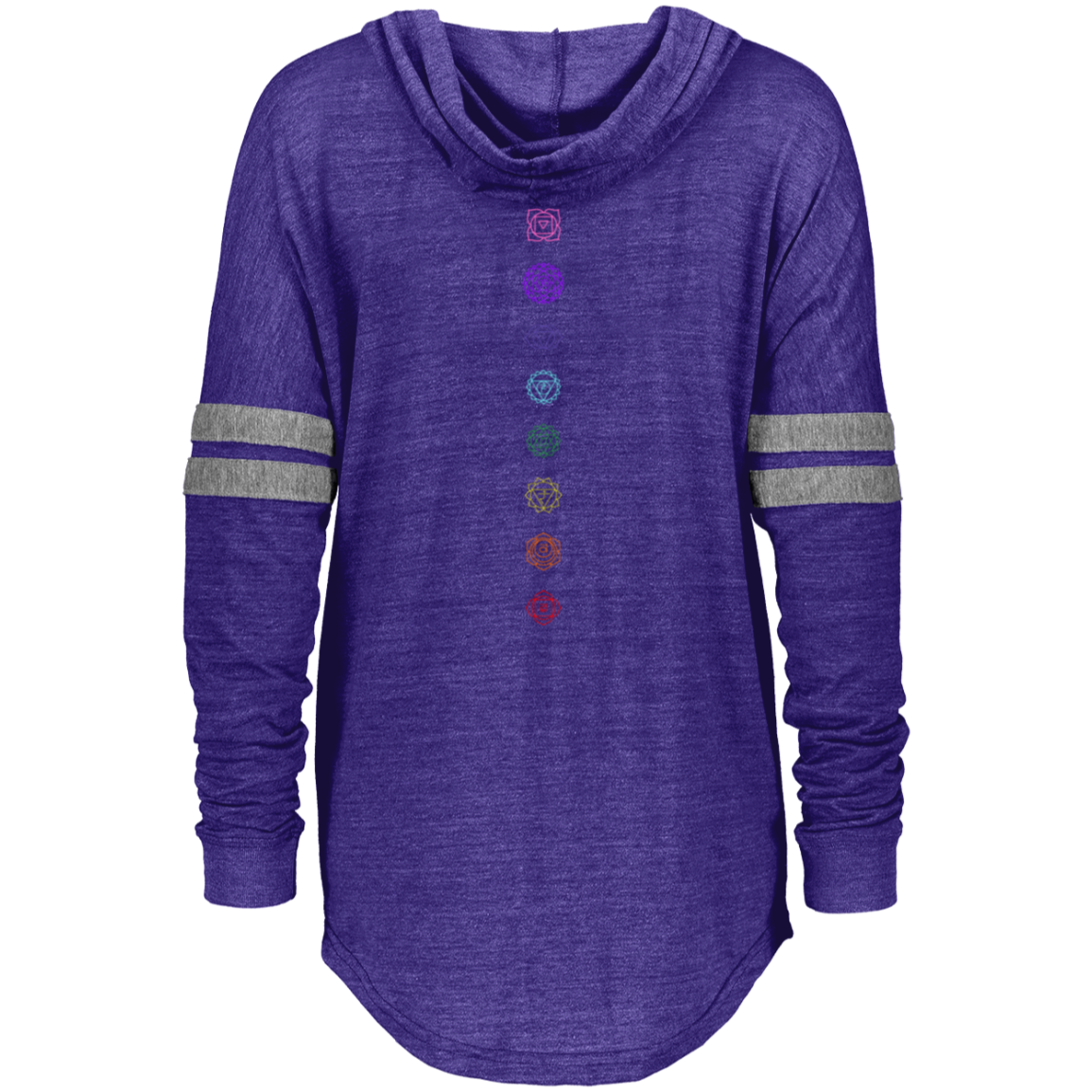 Chakras - Ladies Hooded Low Key Pullover