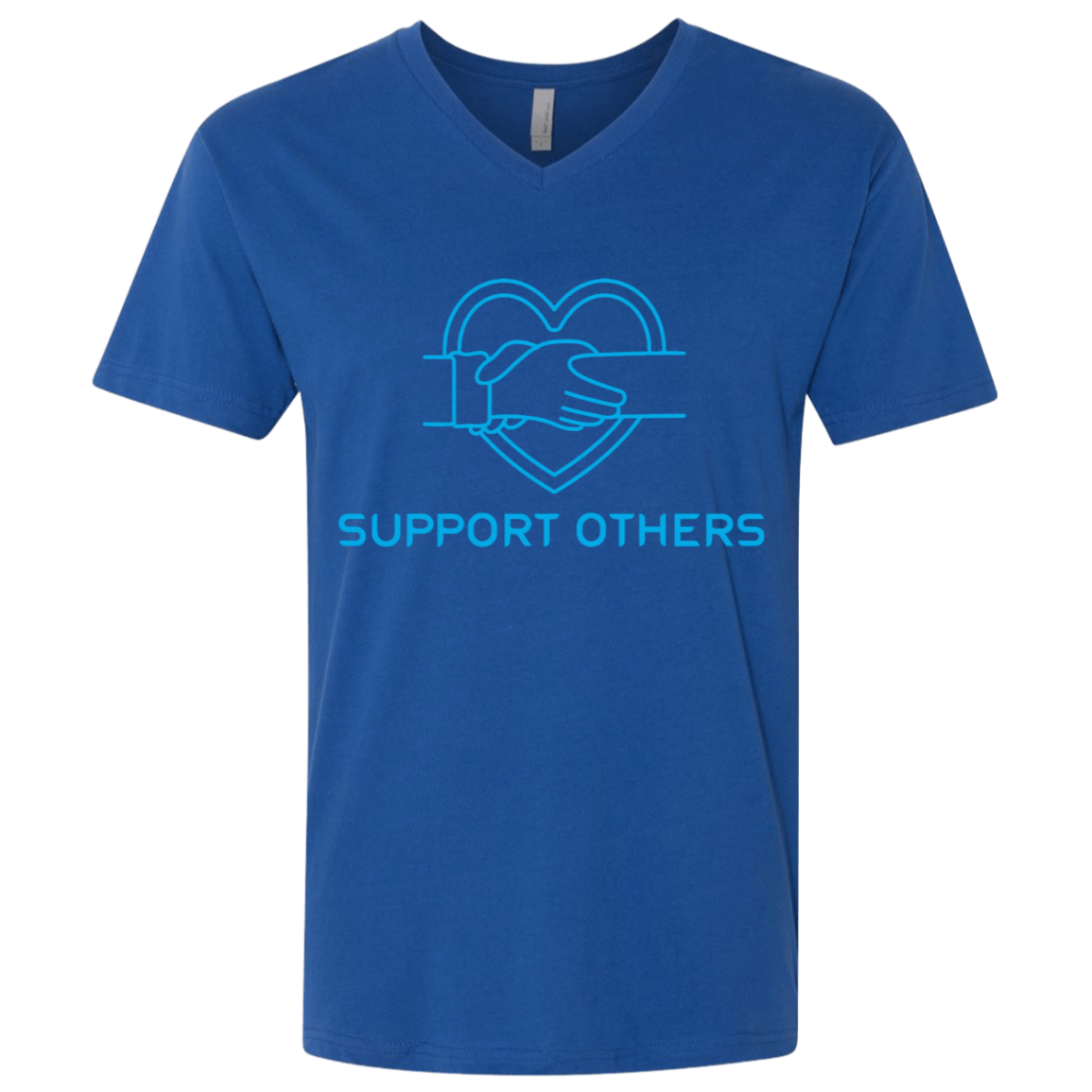 Support Others - Men's Premium Fitted SS V-Neck