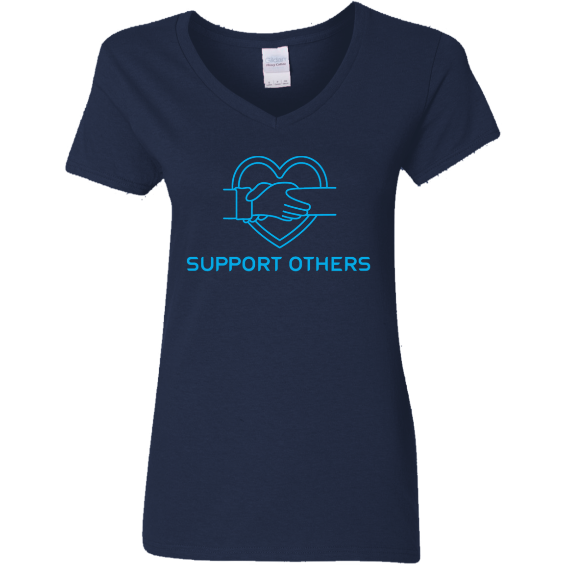 Support Others - Ladies' 5.3 oz. V-Neck T-Shirt