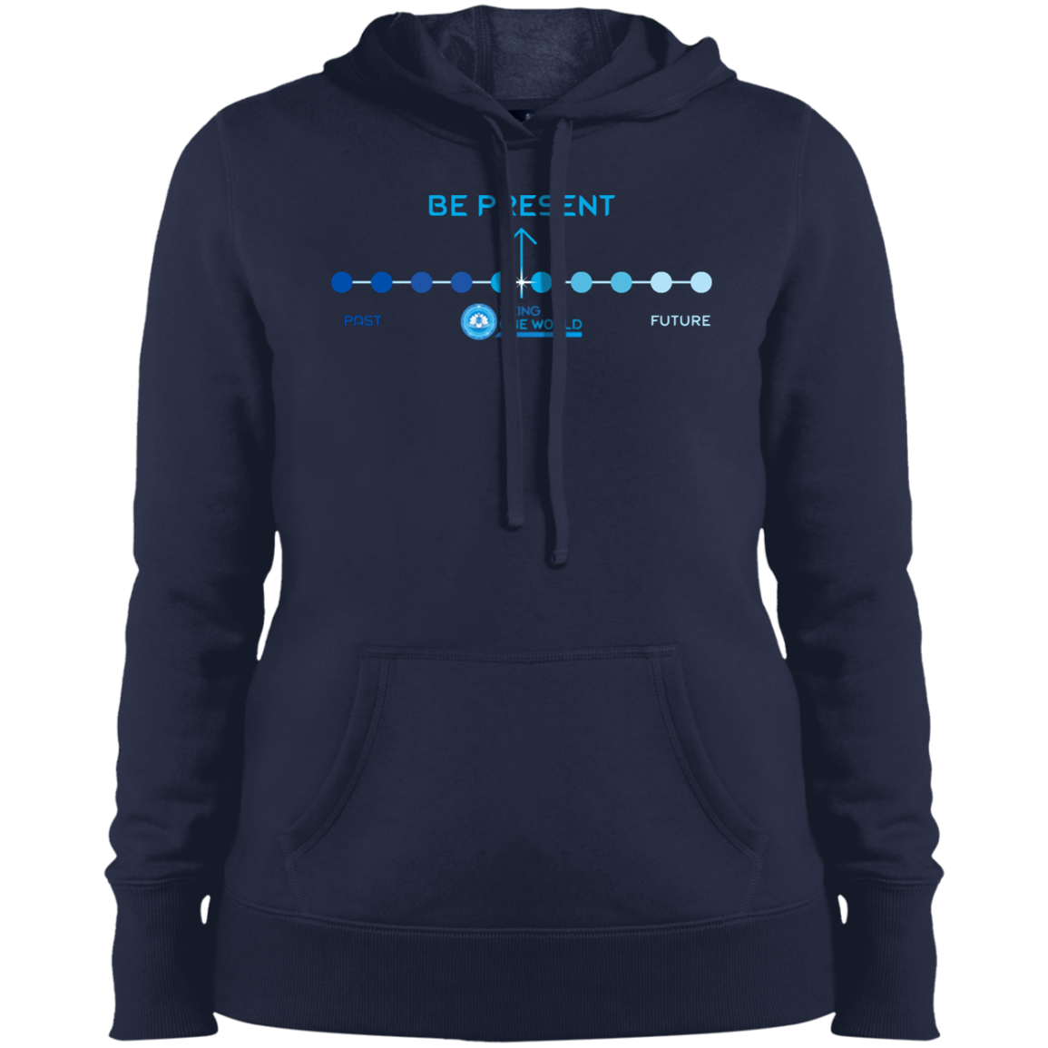 Be Present -  Ladies' Pullover Hooded Sweatshirt