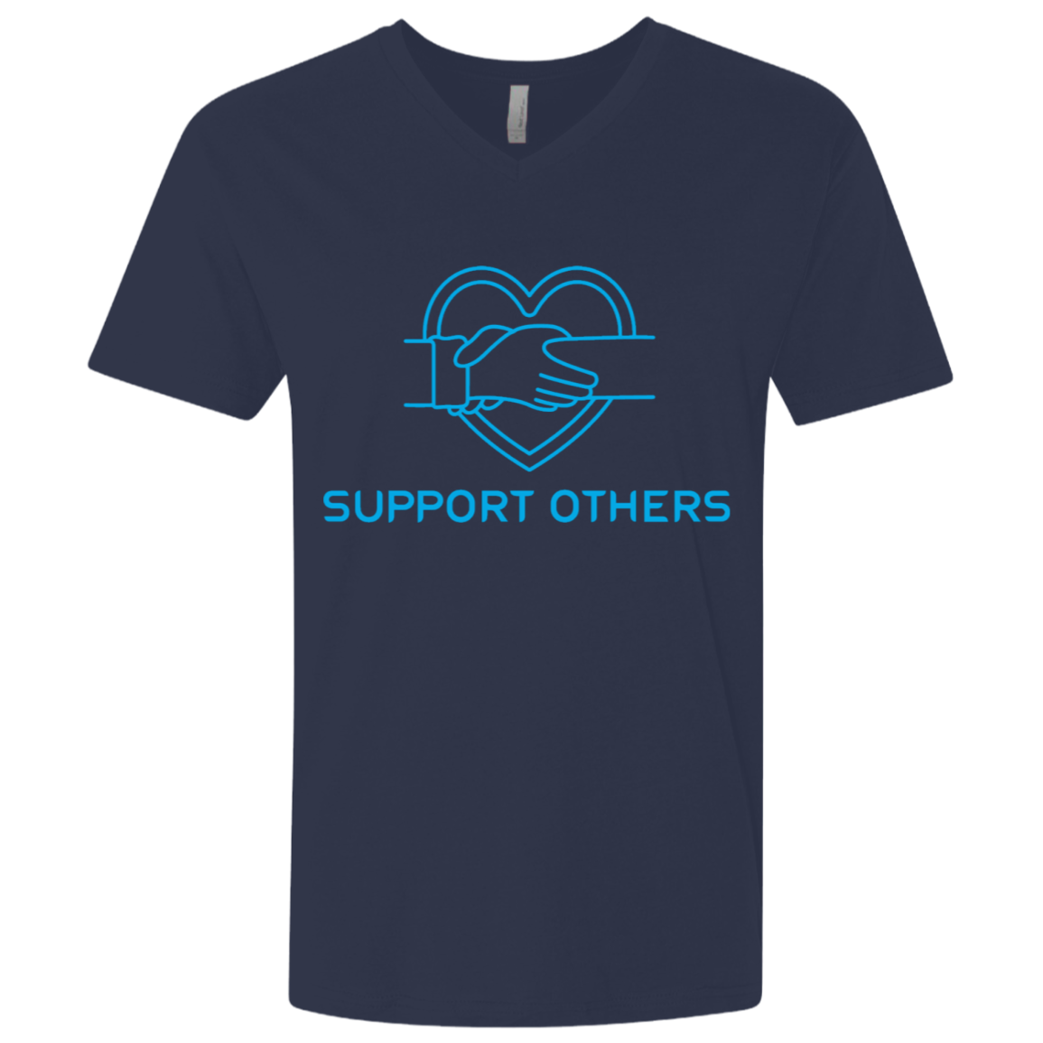 Support Others - Men's Premium Fitted SS V-Neck