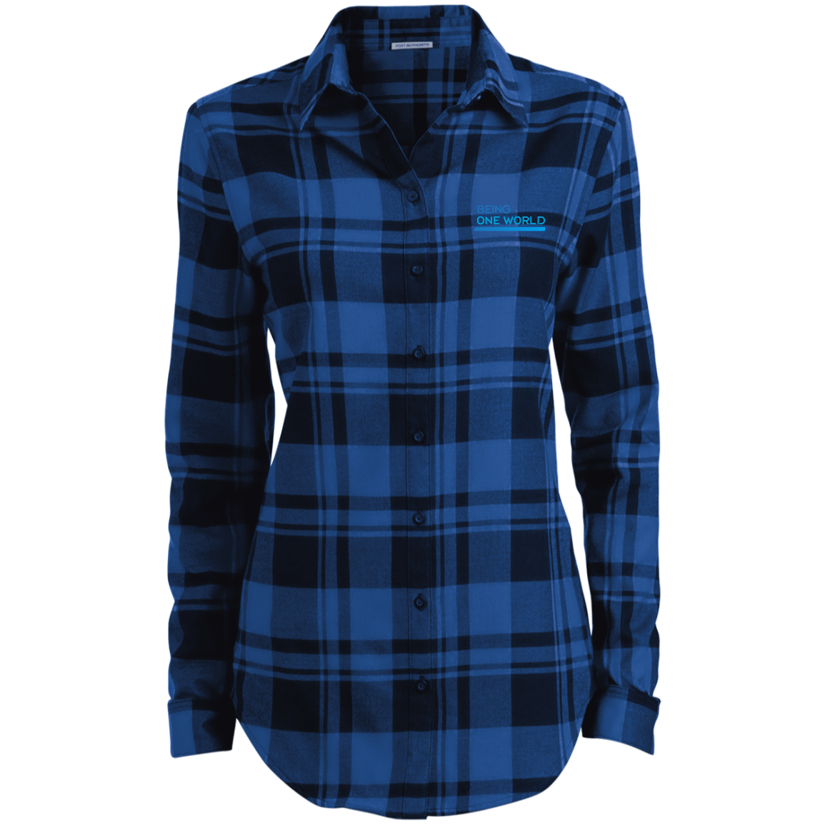 Ladies' Plaid Flannel Tunic w/logo