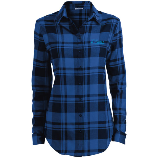 Ladies' Plaid Flannel Tunic w/logo