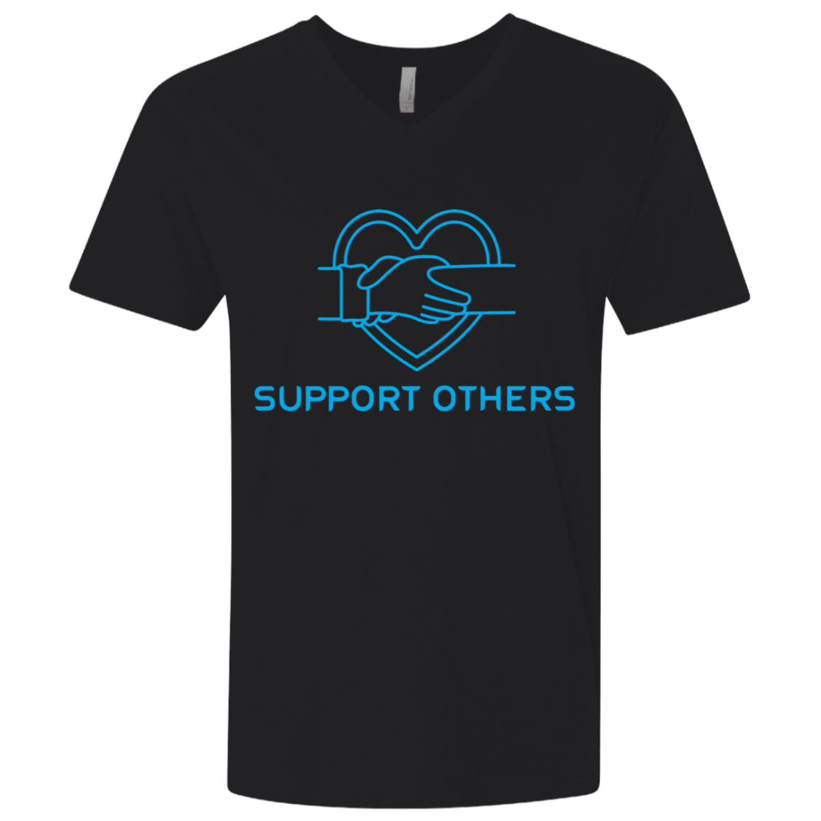 Support Others - Men's Premium Fitted SS V-Neck