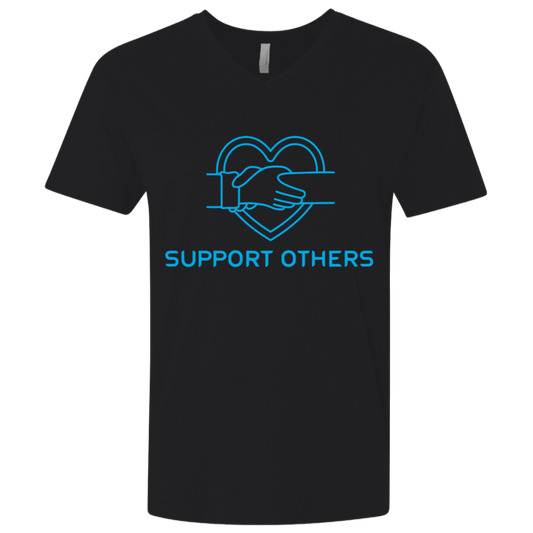 Support Others - Men's Premium Fitted SS V-Neck