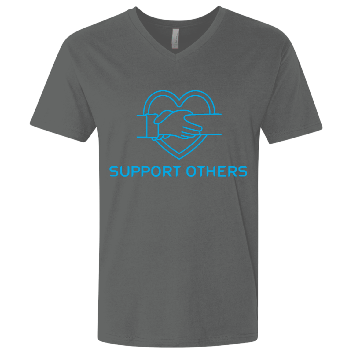 Support Others - Men's Premium Fitted SS V-Neck