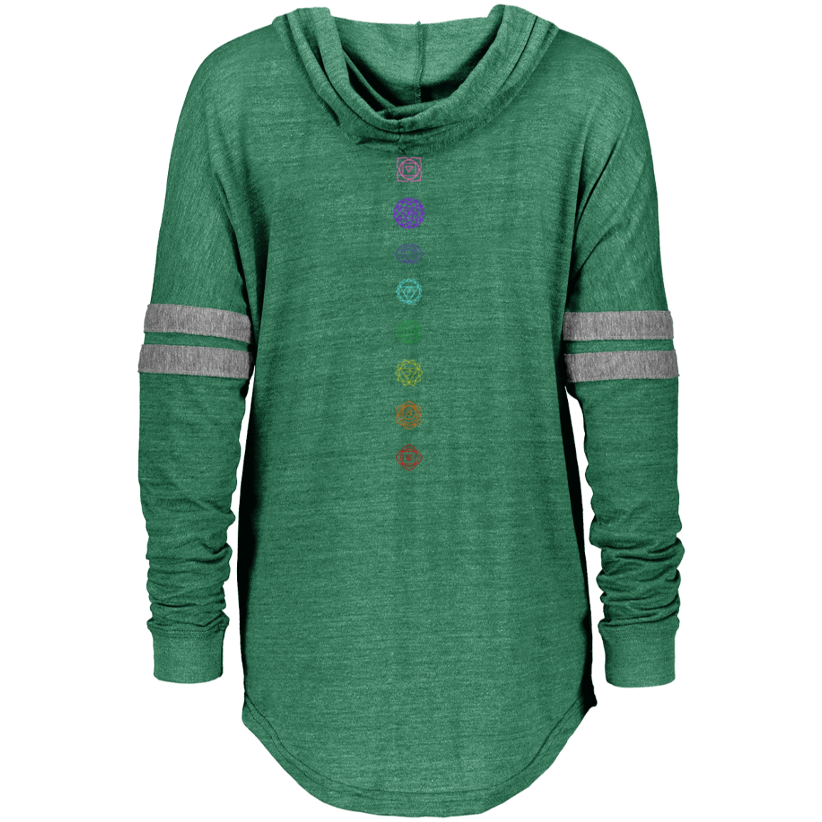 Chakras - Ladies Hooded Low Key Pullover