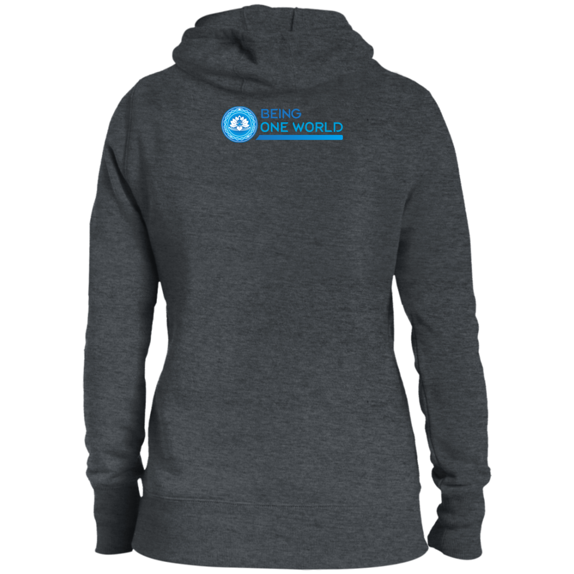 Blue heart - Courage - Ladies' Pullover Hooded Sweatshirt