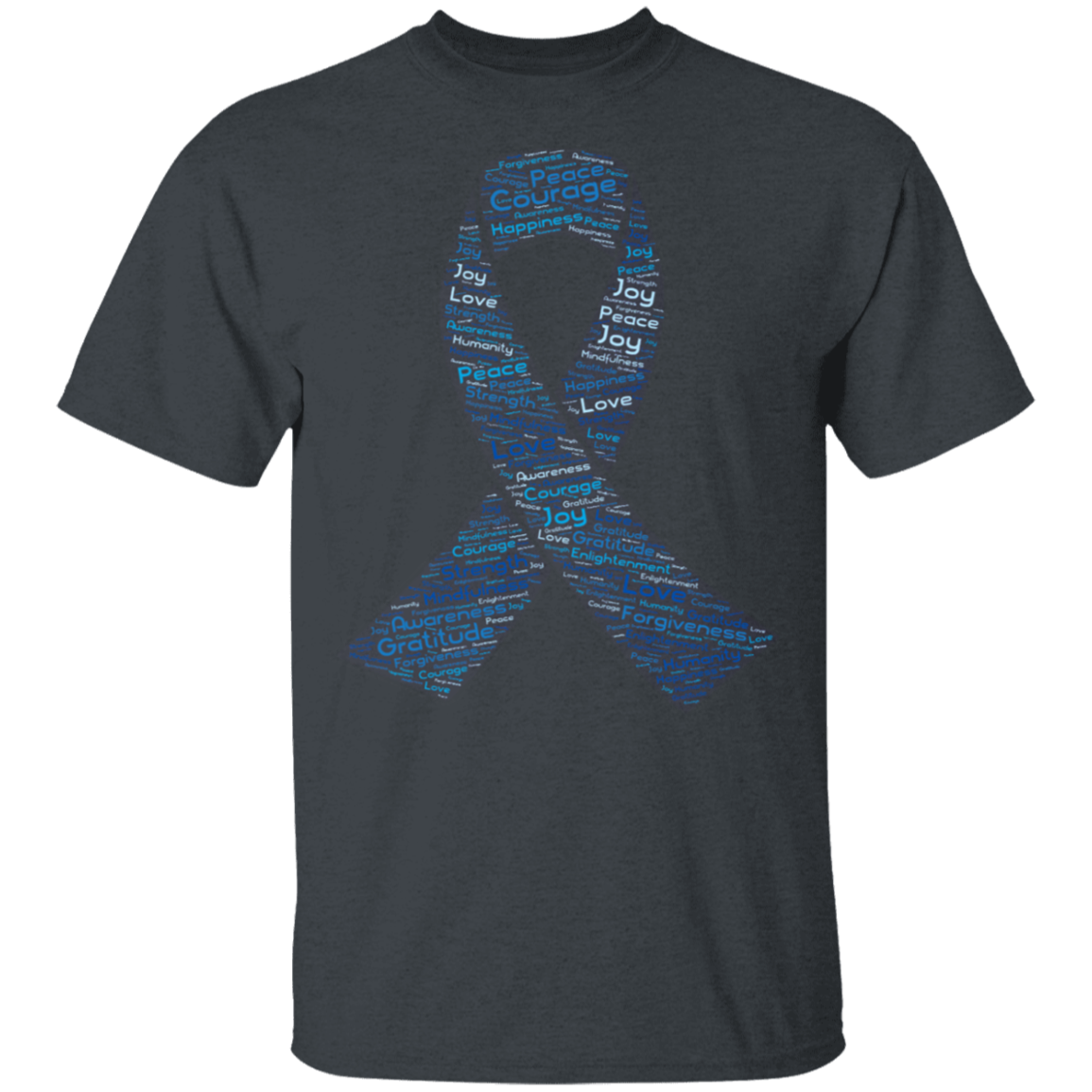 Word Art Ribbon - Youth 5.3 oz 100% Cotton T-Shirt