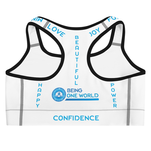 Positive Contoured Words - Sports bra