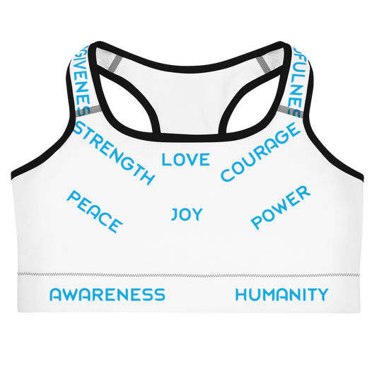 Positive Contoured Words - Sports bra