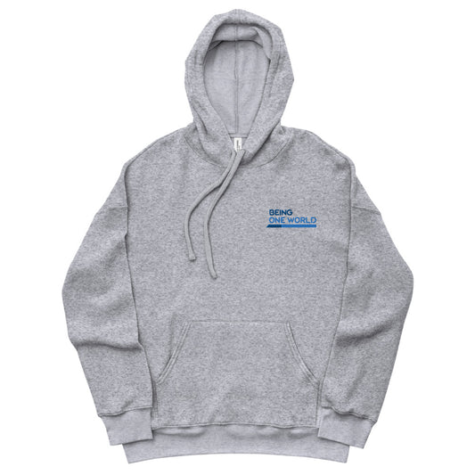 Being One World - Unisex sueded fleece hoodie